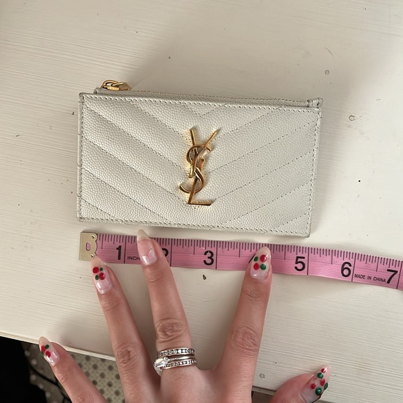 YSL small cream wallet - Picture 12 of 13